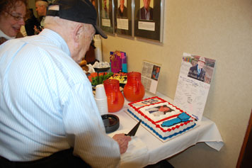 Abe Weinrib and birthday well-wishers