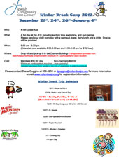 Sign Up Now for Winter Break Camp!