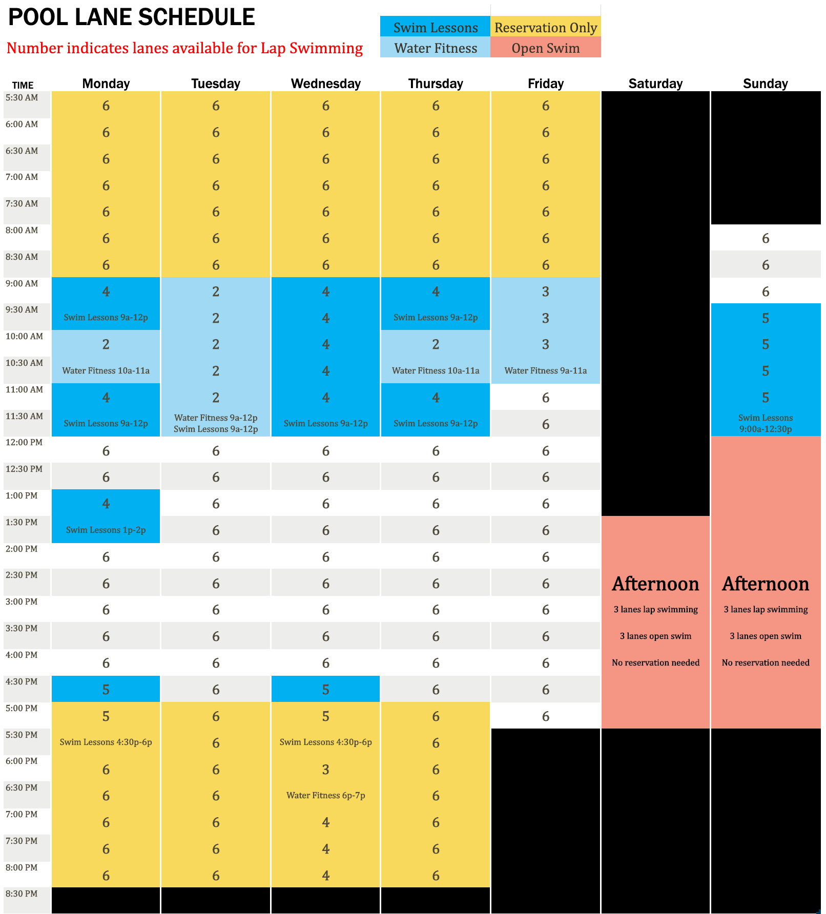 Spring Indoor Pool Schedule Spring Indoor Pool Schedule