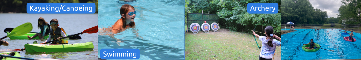 Camp Hoover features Archery, Swimming, and Canoeing and kayaking